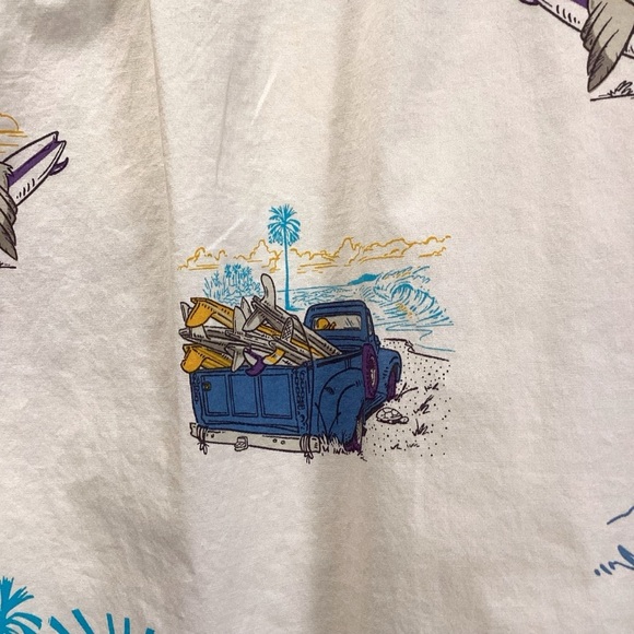 O’Neill Men’s Modern Fit Surf Graphic Button Down Short Sleeve Shirt, Size XL - Picture 8 of 11